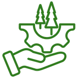 icon tree service green