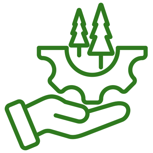 icon tree service green